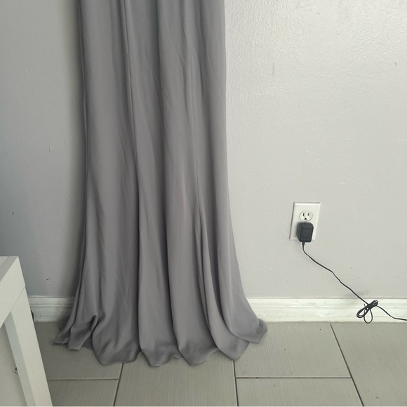 Fame and Partners Gray Cut Out Maxi Dress Size 2 - Picture 4 of 16